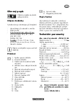 Предварительный просмотр 73 страницы Parkside PBSA 12 D4 Translation Of The Original Instructions