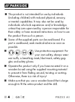 Preview for 7 page of Parkside PBZS 5 A1 Translation Of The Original Instructions