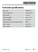 Preview for 10 page of Parkside PBZS 5 A1 Translation Of The Original Instructions