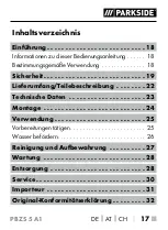 Предварительный просмотр 20 страницы Parkside PBZS 5 A1 Translation Of The Original Instructions