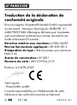 Предварительный просмотр 51 страницы Parkside PBZS 5 A1 Translation Of The Original Instructions