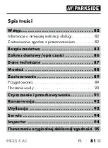 Предварительный просмотр 84 страницы Parkside PBZS 5 A1 Translation Of The Original Instructions