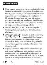 Предварительный просмотр 87 страницы Parkside PBZS 5 A1 Translation Of The Original Instructions