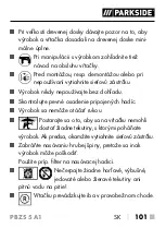 Предварительный просмотр 104 страницы Parkside PBZS 5 A1 Translation Of The Original Instructions