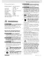 Preview for 30 page of Parkside PDFP 500 A1 -  5 Operation And Safety Notes