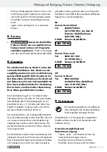 Предварительный просмотр 11 страницы Parkside PDFP 500 A1 Operation And Safety Notes