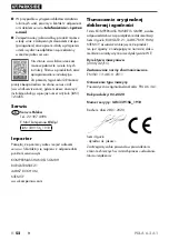 Предварительный просмотр 56 страницы Parkside PDLA 6.3 A1 Translation Of The Original Instructions