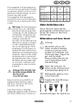 Preview for 17 page of Parkside PDRA 20-Li A1 Manual