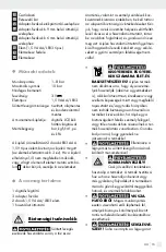 Предварительный просмотр 15 страницы Parkside PDRD 13 A1 Operation And Safety Notes