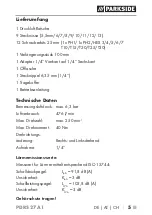 Предварительный просмотр 8 страницы Parkside PDRS 27 A1 Translation Of The Original Instructions