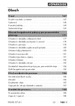 Предварительный просмотр 168 страницы Parkside PDRS 27 A1 Translation Of The Original Instructions