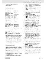 Preview for 33 page of Parkside PDS 200 A Operation And Safety Notes