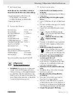 Preview for 57 page of Parkside PDS 200 A Operation And Safety Notes