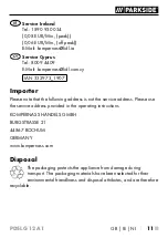 Preview for 16 page of Parkside PDSLG 12 A1 Original Instructions Manual