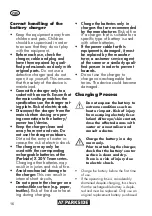 Preview for 16 page of Parkside PDSLG 20 B1 Translation Of The Original Instructions