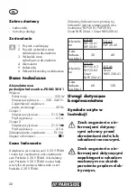 Preview for 22 page of Parkside PDSLG 20 B1 Translation Of The Original Instructions