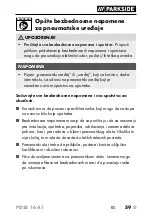 Preview for 62 page of Parkside PDSS 16 A1 Translation Of The Original Instructions