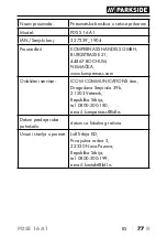 Preview for 80 page of Parkside PDSS 16 A1 Translation Of The Original Instructions