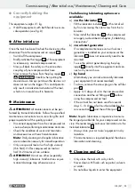 Preview for 54 page of Parkside PDSS 310 A2 Operation And Safety Notes