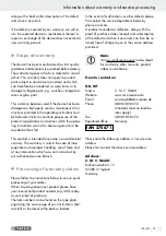 Preview for 56 page of Parkside PDSS 310 A2 Operation And Safety Notes