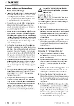 Preview for 30 page of Parkside PDSSAP 20-Li B3 Instructions Manual