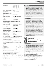 Preview for 125 page of Parkside PDSSAP 20-Li B3 Instructions Manual