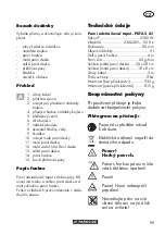 Предварительный просмотр 59 страницы Parkside PDTA 5 A1 Translation Of The Original Instructions