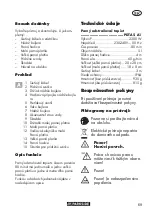 Предварительный просмотр 69 страницы Parkside PDTA 5 A1 Translation Of The Original Instructions