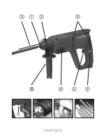 Предварительный просмотр 3 страницы Parkside PEBH 780 ROTARY PERCUSSION DRILL Operating And Safety Instructions Manual