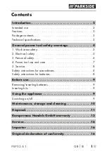 Preview for 4 page of Parkside PEPS 3 A1 Original Instructions Manual