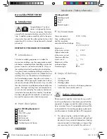 Preview for 7 page of Parkside PESG 120 B2 Assembly, Operating And Safety Instructions