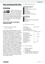 Preview for 7 page of Parkside PESG 120 B3 Assembly, Operating And Safety Instructions, Translation Of The Original Instructions