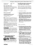 Preview for 7 page of Parkside PFBS 10.8 A1 Operation And Safety Notes