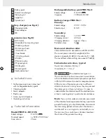 Preview for 7 page of Parkside PFBS 9.6 V -  3 Operation And Safety Notes