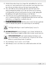 Предварительный просмотр 42 страницы Parkside PFLA 4400 A1 Operation And Safety Notes