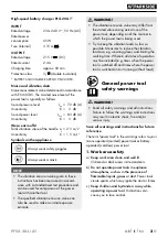 Preview for 8 page of Parkside PFSA 20-Li A1 Translation Of The Original Instructions