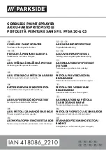 Parkside PFSA 20-Li C3 Translation Of The Original Instructions preview