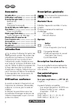 Preview for 8 page of Parkside PFT 30 A1 Translation Of The Original Instructions