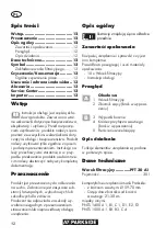 Preview for 12 page of Parkside PFT 30 A1 Translation Of The Original Instructions