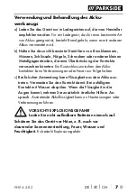 Предварительный просмотр 10 страницы Parkside PHPA 4 B3 Translation Of The Original Instructions