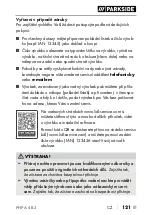 Preview for 124 page of Parkside PHPA 4 B3 Translation Of The Original Instructions