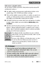 Предварительный просмотр 144 страницы Parkside PHPA 4 B3 Translation Of The Original Instructions