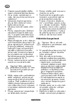 Предварительный просмотр 72 страницы Parkside PHWW 1200 A1 Translation Of The Original Instructions