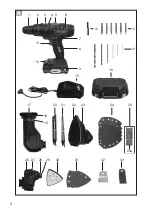 Предварительный просмотр 3 страницы Parkside PKGA 20-Li A1 Translation Of The Original Instructions