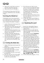 Preview for 28 page of Parkside PKGA 40-Li A1 Translation Of The Original Instructions