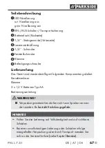 Preview for 70 page of Parkside PKLL 7 A1 Operating Instructions Manual