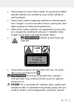 Preview for 79 page of Parkside PKLL 7 D3 Operation And Safety Notes