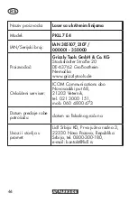 Preview for 44 page of Parkside PKLL 7 E4 Translation Of The Original Instructions