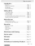 Предварительный просмотр 4 страницы Parkside PLBS 30 Operation And Safety Notes