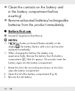 Preview for 18 page of Parkside PLDM A1 Operation And Safety Notes